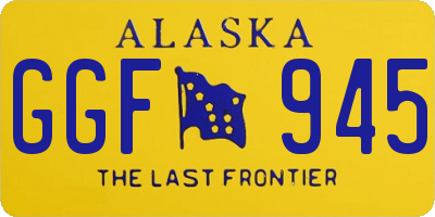 AK license plate GGF945
