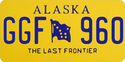 AK license plate GGF960