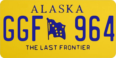 AK license plate GGF964