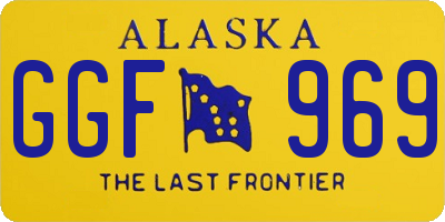 AK license plate GGF969