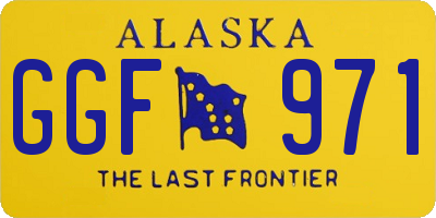 AK license plate GGF971