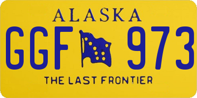 AK license plate GGF973