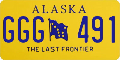 AK license plate GGG491