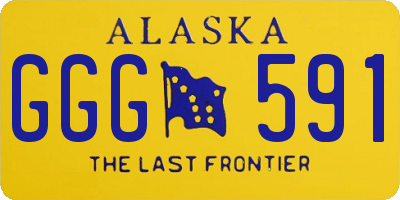 AK license plate GGG591
