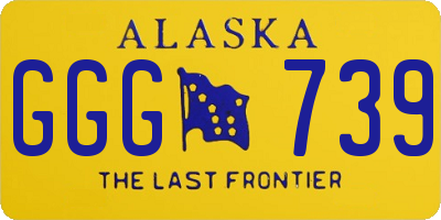 AK license plate GGG739