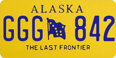 AK license plate GGG842