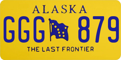 AK license plate GGG879