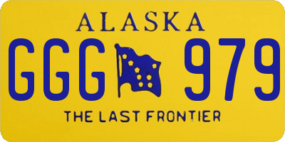 AK license plate GGG979