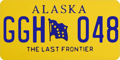 AK license plate GGH048