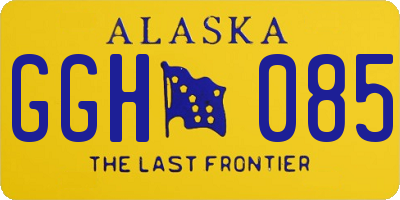 AK license plate GGH085
