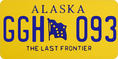 AK license plate GGH093