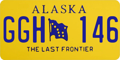 AK license plate GGH146