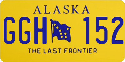 AK license plate GGH152
