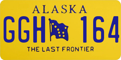 AK license plate GGH164