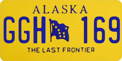 AK license plate GGH169