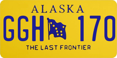 AK license plate GGH170