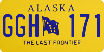 AK license plate GGH171