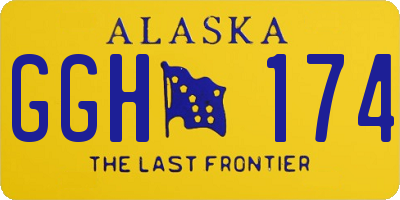 AK license plate GGH174