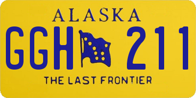 AK license plate GGH211