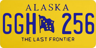 AK license plate GGH256