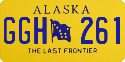 AK license plate GGH261