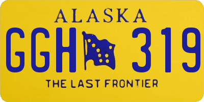 AK license plate GGH319
