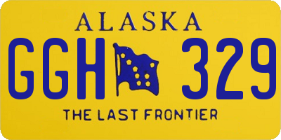 AK license plate GGH329