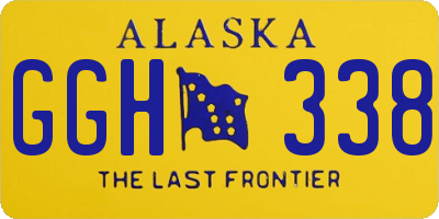 AK license plate GGH338