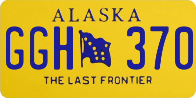 AK license plate GGH370