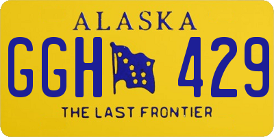 AK license plate GGH429