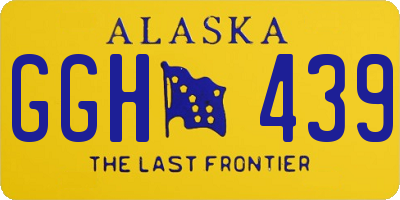 AK license plate GGH439