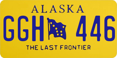 AK license plate GGH446