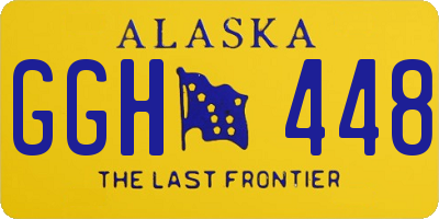 AK license plate GGH448