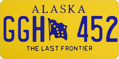 AK license plate GGH452