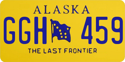 AK license plate GGH459