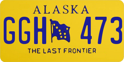 AK license plate GGH473