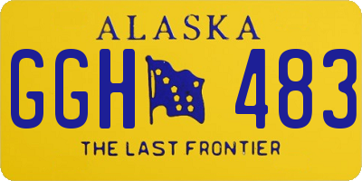 AK license plate GGH483