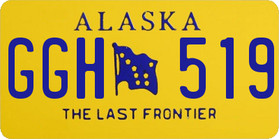 AK license plate GGH519