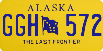AK license plate GGH572