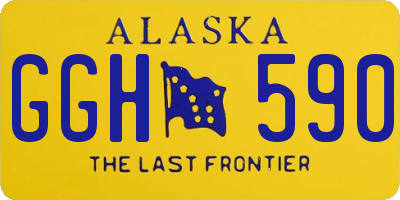 AK license plate GGH590