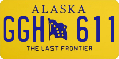 AK license plate GGH611