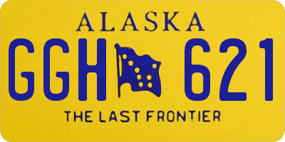 AK license plate GGH621