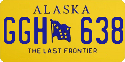 AK license plate GGH638