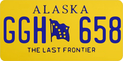 AK license plate GGH658