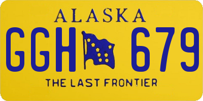 AK license plate GGH679