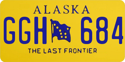 AK license plate GGH684