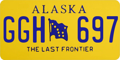 AK license plate GGH697