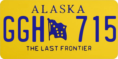 AK license plate GGH715