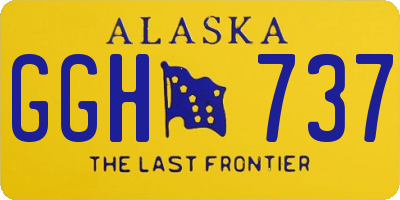 AK license plate GGH737