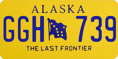 AK license plate GGH739